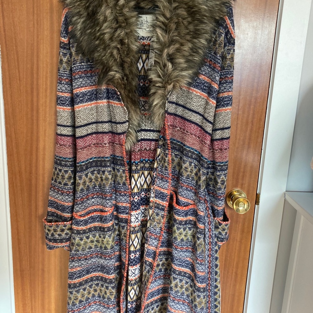 Anthropologie Boho Long Cardigan